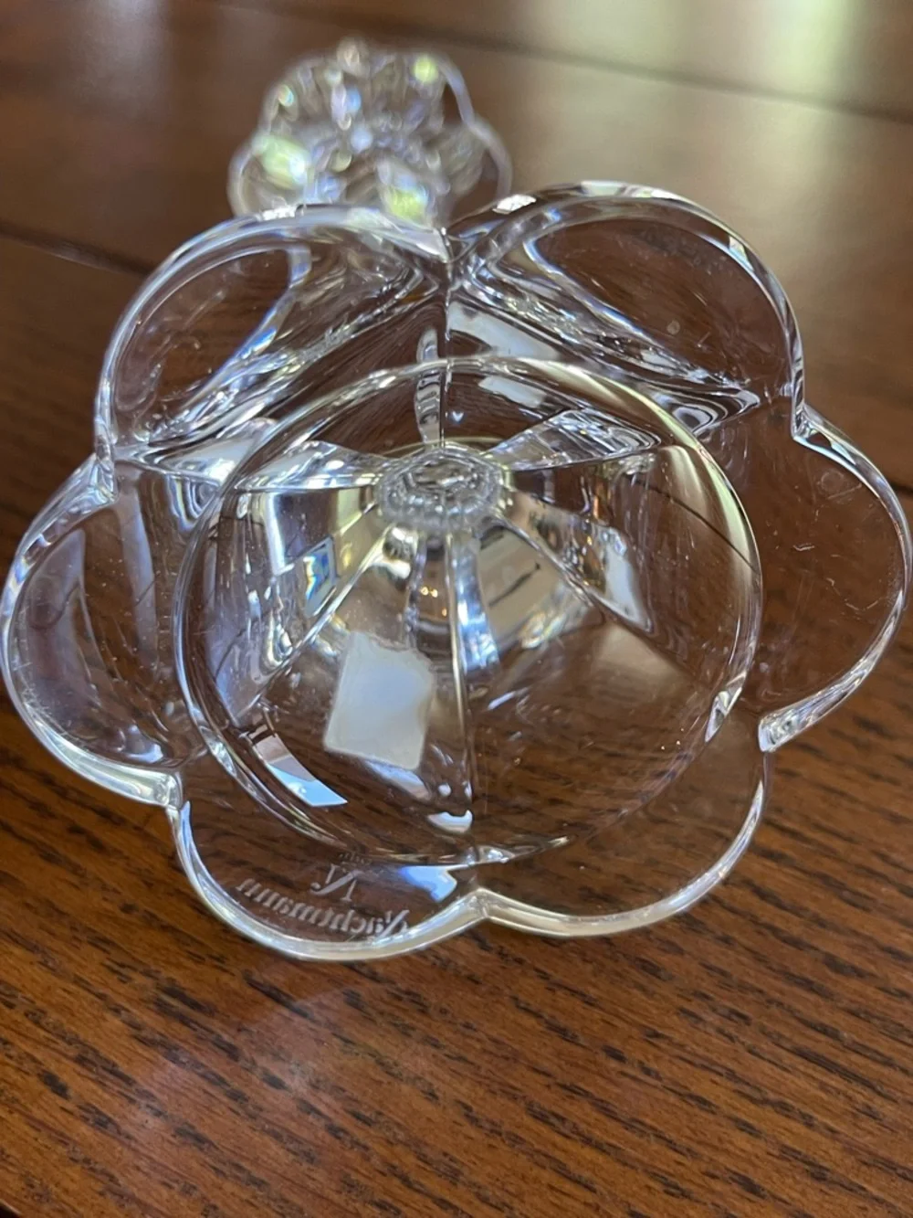 Nachtmann Crystal Petal Candle Holder Made In Germany Candlestick Holder Vintage